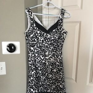 Black and white sleeveless dress size 12.